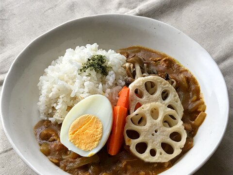 根菜ときのこの秋カレー